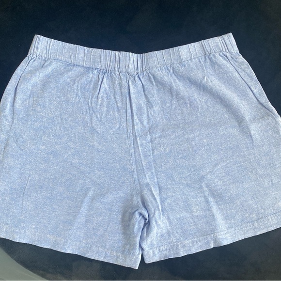 Banana Republic Linen Blend Shorts Blue Size Large - Picture 4 of 5